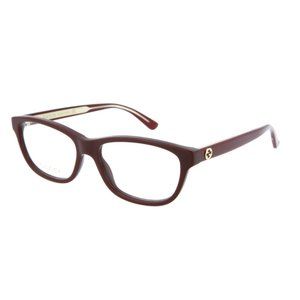 Sale! Gucci Red 54mm Eyeglasses w/ gold trim
